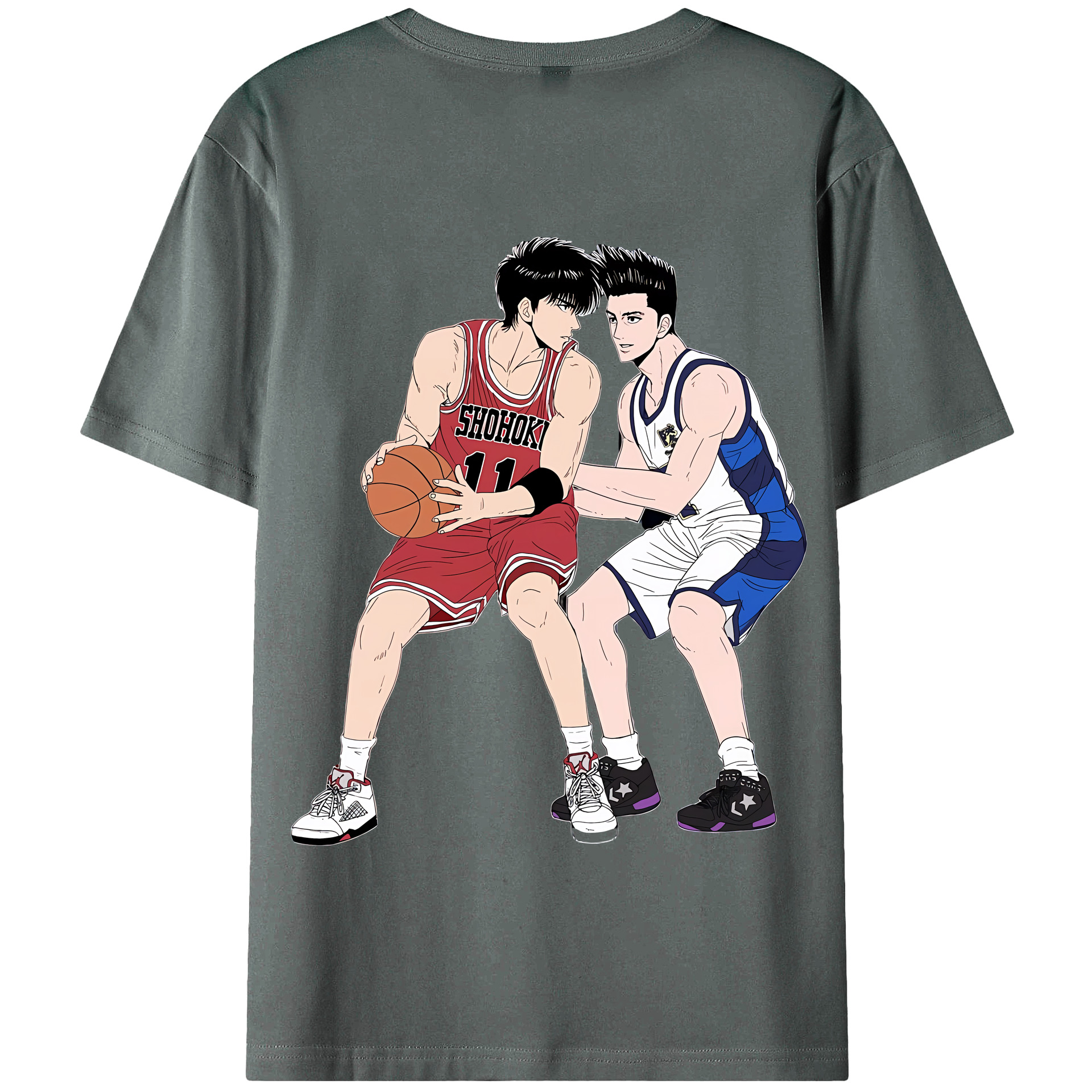 SLAM DUNK／スラムダンク 綿100％半袖Tシャツ（背面プリント）